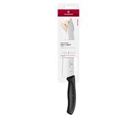 Victorinox Swiss Classic Carving Knife, 22 cm Straight Edge Blade, Black | Extra sharp stainless steel blade for uniform cuts. Ergonomic, sterilizable handle for kitchen and professional use.