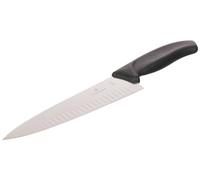 Victorinox Swiss Classic Carving Knife, Extra Sharp Blade, Fluted Edge, 20 cm, Robust Plastic Handle, Stainless Steel, Black