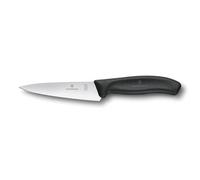 Victorinox Swiss Classic, Carving Knife, Extra Sharp Blade, Straight Edge, 12 cm, Plastic Handle, Stainless Steel, Black