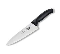 Victorinox Swiss Classic, Carving Knife, Extra Sharp Blade, Straight Edge, 20 cm, Plastic Handle, Stainless Steel, Black