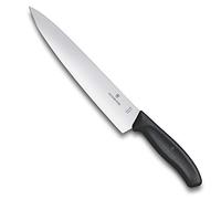 Victorinox Swiss Classic, Carving Knife, Extra Sharp Blade, Straight Edge, 22 cm, Plastic Handle, Stainless Steel, Black