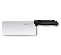 Victorinox Swiss Classic Chef's Knife Chinese Shape 18 cm Red | Professional stainless steel blade for chopping and slicing, with a robust ergonomic handle, Swiss Made