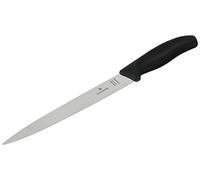 Victorinox Swiss Classic, Filleting Knife, Extra Sharp Blade, Straight Edge, 20 cm, Plastic Handle, Stainless Steel, Black