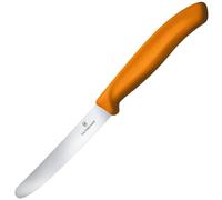 Victorinox Swiss Classic Kitchen Knife Orange - serrated with rounded tip