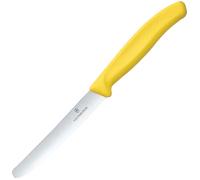 Victorinox Swiss Classic Kitchen Knife Yellow - serrated with rounded tip
