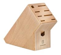 VICTORINOX Swiss Classic Wooden Knife Block Without Knives, for 9 Knives, Light Beech Wood, Empty, Unequipped, Storage