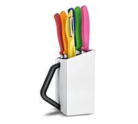 Victorinox Swiss Classic knife block, Professional Utility Block, 6-piece, Incl. 5 paring knives and peeler, Knife storage