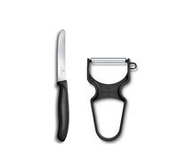 Victorinox Swiss Classic Paring Knife Set, 2 Pieces, Serrated Edge, Black