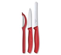 Victorinox 6.7111 V6.7111.31 Paring Knife Set with Peeler, Red