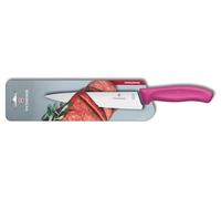 Victorinox Swiss Classic, Professional Carving Knife, Extra Sharp Blade, Straight Grind, 19 cm, Plastic Handle, Stainless Steel, Pink