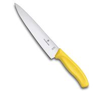 Victorinox Swiss Classic, Professional Carving Knife, Extra Sharp Blade, Straight Grind, 19 cm, Plastic Handle, Stainless Steel, Yellow