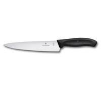 Victorinox Swiss Classic, Professional Carving Knife, Extra Sharp Blade, Straight Grind, 19 cm, Plastic Handle, Stainless Steel, Black