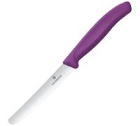 Victorinox Swiss Classic Purple Kitchen Knife - serrated with rounded tip