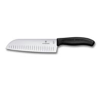Victorinox Swiss Classic Black 17cm Santoku Knife Fluted Blade