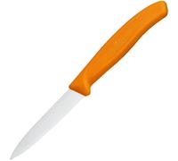 Victorinox Swiss Classic Serrated Kitchen Knife for Vegetables and Fruit - Orange