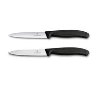 Victorinox Swiss Classic Tomato and Paring Knife Set, 2 Pieces, Black