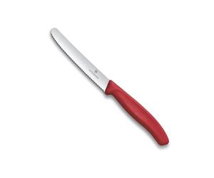 Victorinox Swiss Classic Tomato & Table Knife Wavy Red - 11cm
