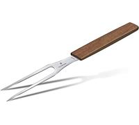 Victorinox Swiss Modern, Carving Fork, Extra Sharp Blade, 15 cm, Noble Wooden Handle, Stainless Steel, Brown