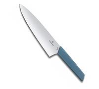 Victorinox Swiss Modern, Carving Knife, Extra Sharp Blade, Straight Edge, 20 cm, Stainless Steel, Cornflower Blue