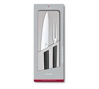Victorinox Swiss Modern Carving Set, 2-Piece Kitchen Knife Set, Black