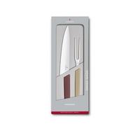 Victorinox Swiss Modern, Set of Paring Knives, Set of 2, Extra Sharp, Stainless Steel, Robust Plastic Handle, Multicolored