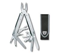 Victorinox Swiss Tool Swiss Army Knife, Large, Multi Tool, 28 Functions, Locking Blade, Case, Silver