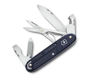 Victorinox Synergy X Alox Pocket Knife - Stainless Steel Multitool for Everyday, Work & Outdoor Use with Scissors & Carry Clip, Dark Blue