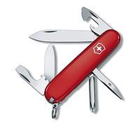 Victorinox Tinker Swiss Army Pocket Knife, Medium, Multi Tool, 12 Functions, Blade, Screwdriver, Red