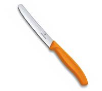Victorinox Tomato Knife Classic in Orange, Steel, Silver, 25 x 16 x 6 cm