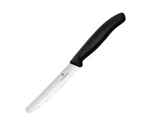 Victorinox Tomato Utility Knife Serrated Edge Black 11cm