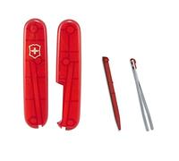 Victorinox Translucent Red Scales + Colour Accessories for 91mm Swiss Army Victorinox