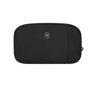 Victorinox Travel Essentials Toiletry Bag, Sponge Bag with Zip compartments, Travel Accessory, Easy-Care, Compact, Women/Men, Black