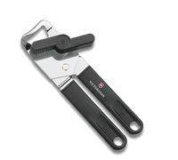 Victorinox Universal Can Opener, with Bottle Opener, Safe and Easy-to-use Tool, Robust Plastic Handle, Black