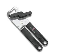 Victorinox Universal Can Opener, With Bottle Opener, Safe and easy-to-use Tool, Robust Plastic Handle, Black