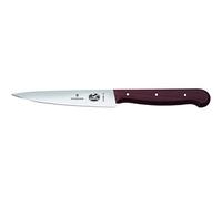 Victorinox Wavy Edge Kitchen Knife with 22 cm Blade and Rosewood Handle, Stainless Steel, Brown, 30 x 5 x 5 cm