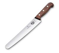 Victorinox Wood Bread and Pastry Knife with Serrated Edge, 22 cm, Long Stainless Steel Blade, Ergonomic, Maple Wood Handle