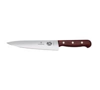 Victorinox Wood, Carving Knife, Extra Sharp Blade, Straight Edge, 19 cm, Noble Wooden Handle, Stainless Steel, Brown