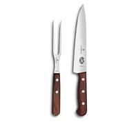 Victorinox Wood Carving Set, 2-Piece Carving Knife and Fork, Maple Wood | Professional stainless steel carving duo for precise slicing and serving. Maple wood handles. Swiss Made.