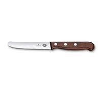 Victorinox Wood Tomato and Table Knife, 11 cm, Ergonomic Wooden Handle, Serrated Edge, Stainless Steel Blade, Modified Maple Wood