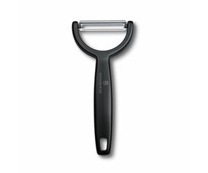 Victorinox Ypso Vegetable Peeler, Serrated Double-Edged Blade, Black