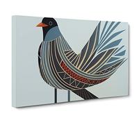 Victorious Bird Canvas Print | Gallery Wrapped 30mm Frame Wall Art | 30x20 inches | Ready to Hang | Abstract Animals Picture | Living Room Bedroom Lounge Office