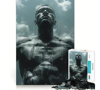 Victorious Boxer Jigsaw Puzzles 1000 Mental Focus Game No Gap Tight Fitting Design Interactive Brain Challenge for Home (50x75cm)
