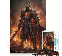 Victorious Dark Knight Jigsaw Puzzles 1000 Piece for Adults Recall Fun Play Firm Fit Secure Assembly Family Fun Night Activity (38x26cm)