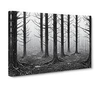 Victorious Forest Canvas Print | Gallery Wrapped 30mm Frame Wall Art | 30x20 inches | Ready to Hang | Contemporary Landscape Picture | Living Room Bedroom Lounge Office