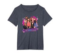 Victorious Main Cast Lovely Group Shot T-Shirt, Women's Plus, Heather Blue, 2X