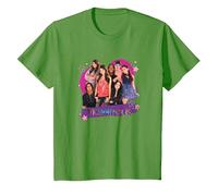 Victorious Main Cast Lovely Group Shot T-Shirt, Youth, Grass Green, Large