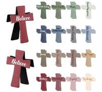 Victoriousact 16 Pcs Magnetic Cross Bookmarks Gifts for Bible Study, Readers, Teachers, Students, Magnetic Cross Bookmark with Inspirational Quotes (Colour-C(16PC))