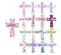 Victoriousact Magnetic Cross Bookmarks, Magnetic Cross Bookmarks Christian, Inspiring Bible Verses, for Bible Study, Readers, Teachers, Students(16pcsB)