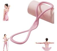 Victoriousact Resistance Bands, Victorious act 8 Shaped Resistance Rubber Band with Handles, for Working Out, Posture Correction, Fullbody Yoga Pulling Rope (Red-25lb)