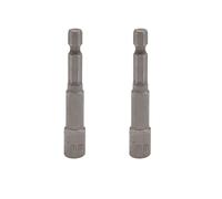 VictorsHome 1/4" Quick-Change Hex Shank 7mm Magnetic Nut Driver Bit, Power Socket Adapter Setter Drill Bits Metric, 65mm Length, 2pcs